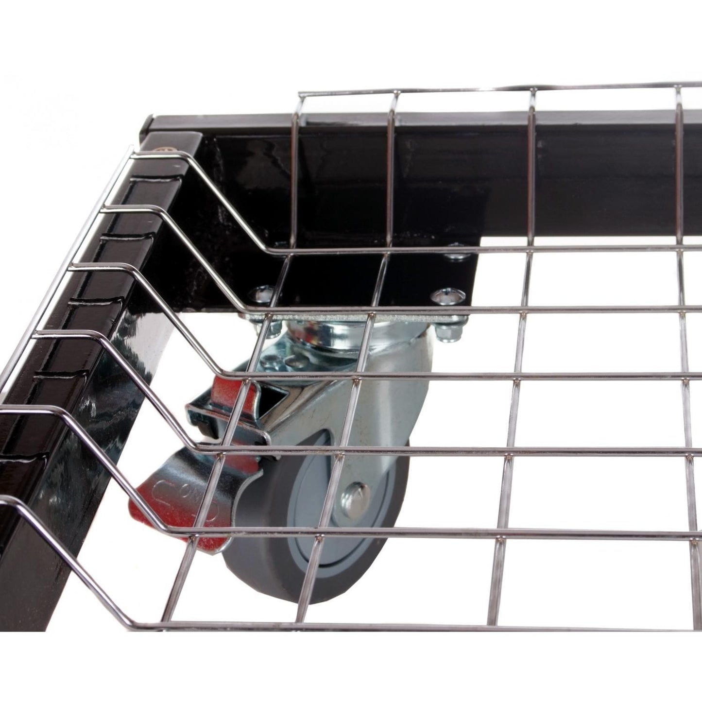 Cart Base with Basket & Stainless Side Shelves
