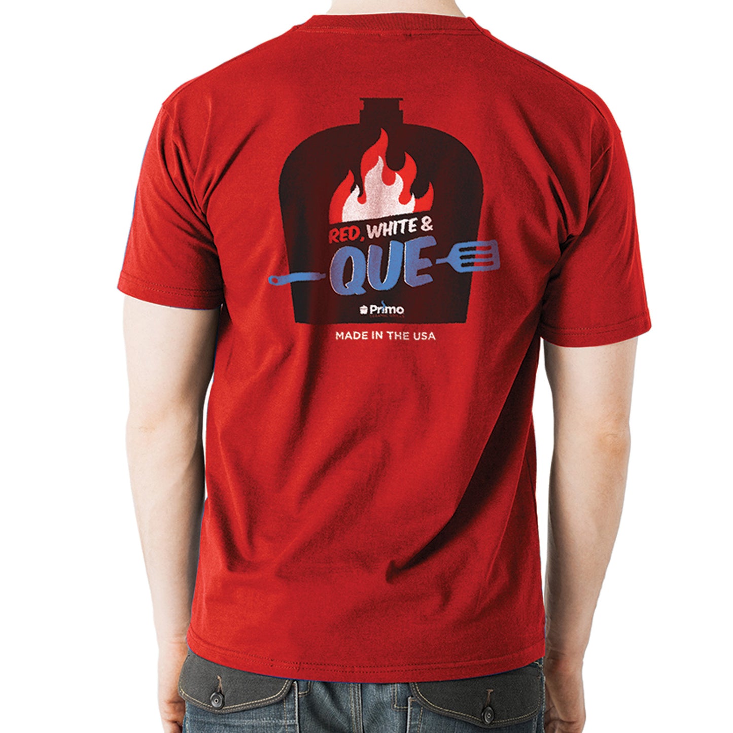 Red White & Que Tee