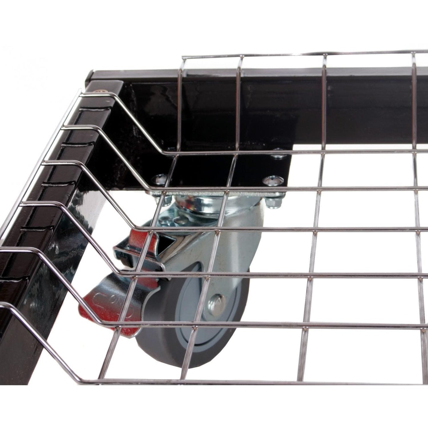 Cart Base with Basket and Stainless Side Shelves